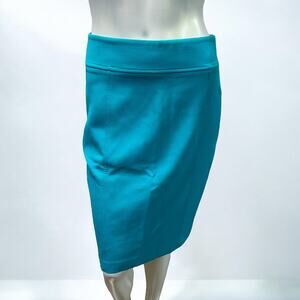 LOFT Teal Pencil Skirt Size 2 NWT Professional Office Wear